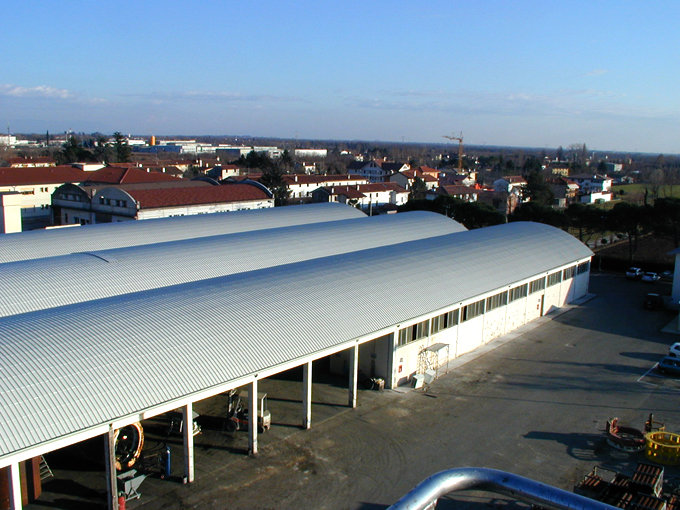 Copertura industriale in acciaio